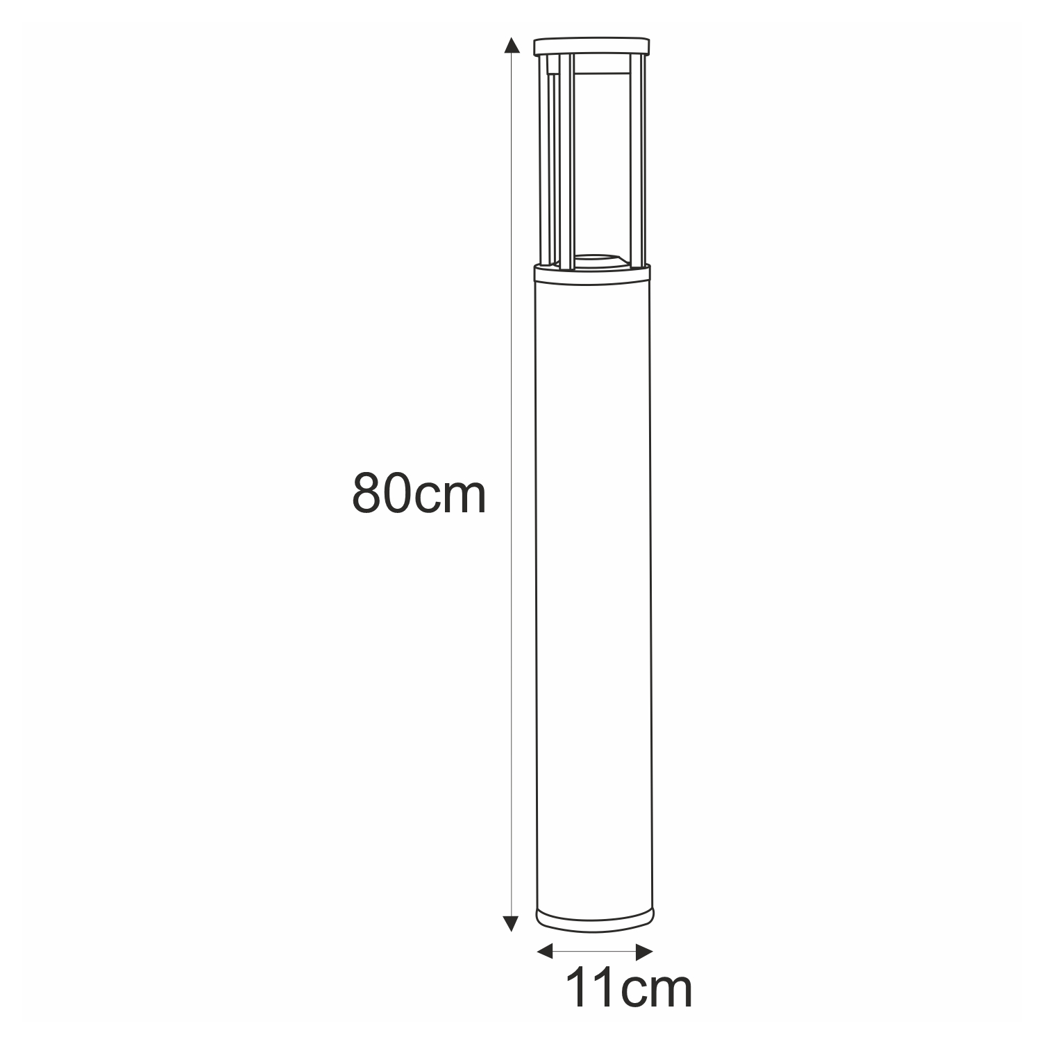 Lampa ogrodowa stojąca k-8139